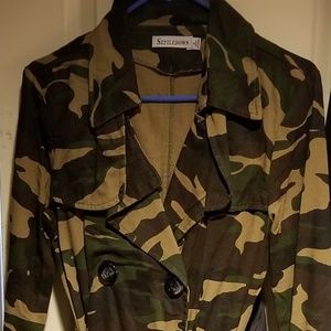 Camo Trench Coat